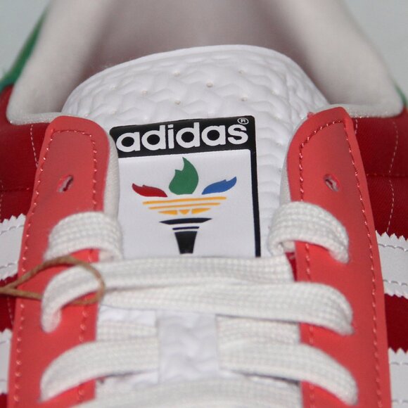 Adidas Gazelle Indoor Olympic Pack Shoes Mens 11 Red Green White - Picture 5 of 8